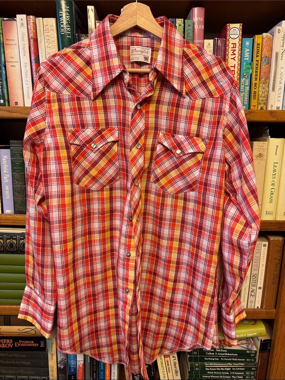 VTG Wrangler Western Plaid Men’s M